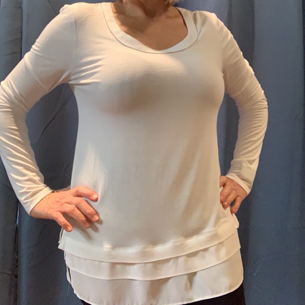 WHBM white tunic - M